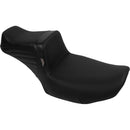 Le Pera Tailwhip 2-Up Daddy Long Legs Extended Seat for Harley 24-25 Touring Road Glide / Street Glide / Basketweave Black  - Customhoj