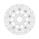 Moto-Master Brake Disc Kawasaki ZX-6R Ninja 600 98-99 Moto-Master Halo Front Right Brake Disc for Kawasaki Customhoj