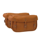 Samwel 1942 XA Leather Saddlebags for Harley 49-51 45" Solo with rear crash bar (Replaces OEM: 91003-49)  - Customhoj