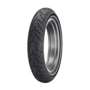 DUNLOP Däck 17" 130/80B17 65H Small White Wall Dunlop D408 Framdäck MC 17" Customhoj