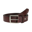 JOHN DOE Bälte Brun / 105cm John Doe Leather Bälte Logo Svart/Brun Customhoj