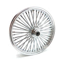 MCS Framhjul ekrat 21" MCS Radial 48 fat spoke framhjul 3.50 x 21 SF krom. TUV Customhoj