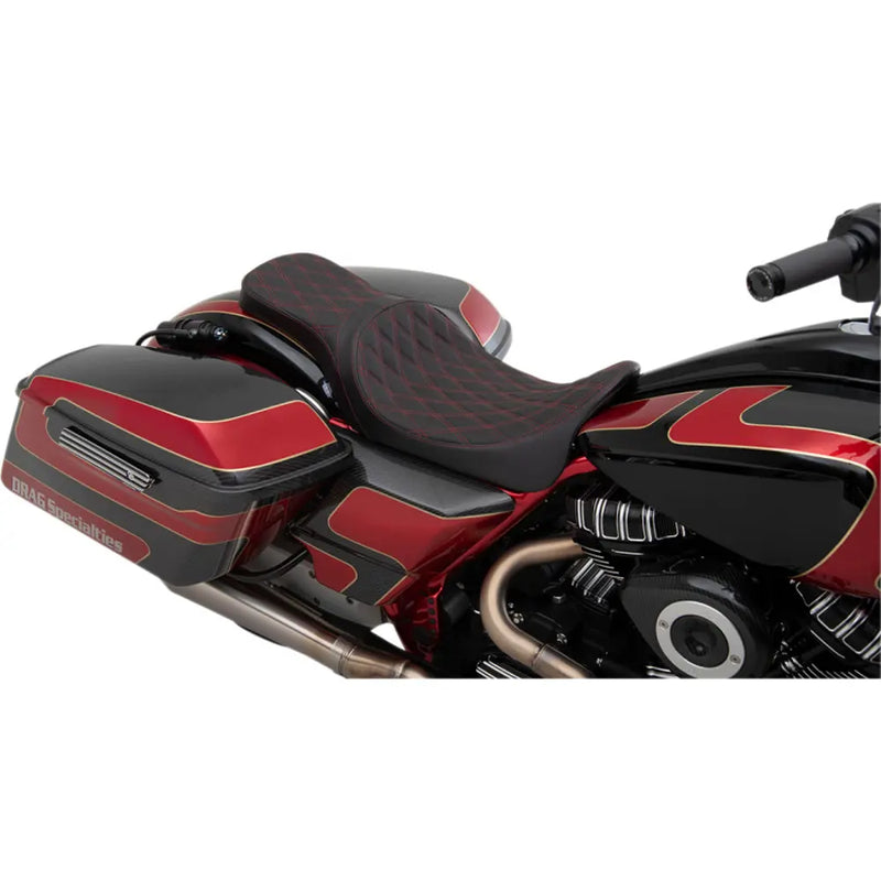 Drag Specialties Predator 2-Up Forward Sitzbank für Harley