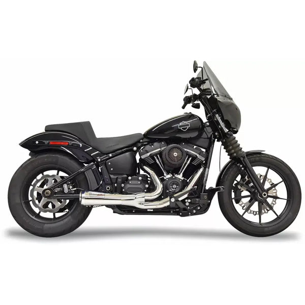 Bassani The Ripper Short 2-into-1 Katalysator Auspuffanlage für Harley