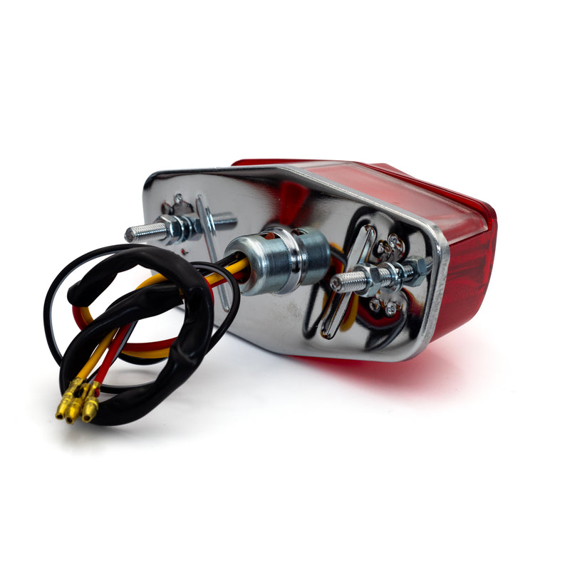 SMP Lucas Custom Motorrad-Rücklicht Chrom