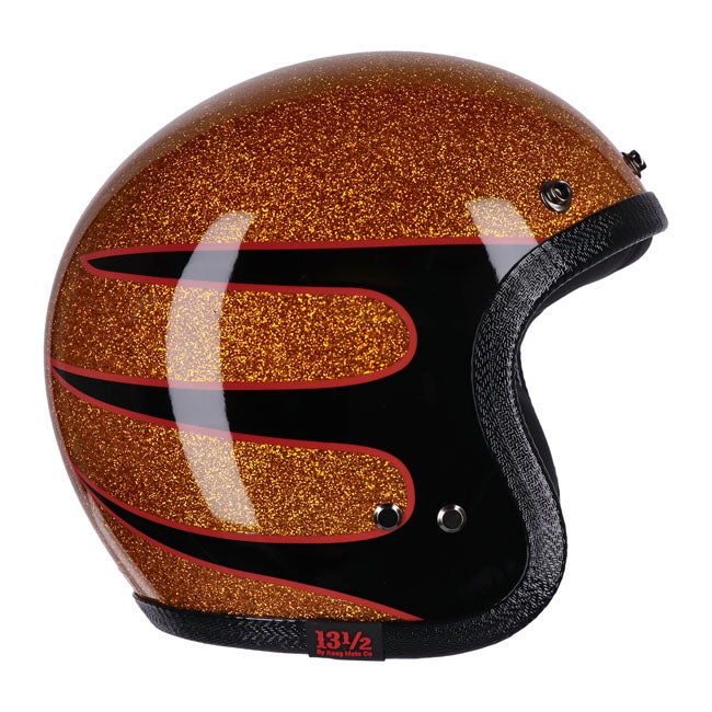 13 1/2 Skull Bucket Open Motorcycle Helmet  - Customhoj