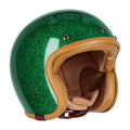 13 1/2 Skull Bucket Open Motorcycle Helmet Lucky Clover / XS (53-54cm)  - Customhoj