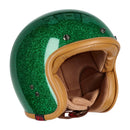 13 1/2 Skull Bucket Open Motorcycle Helmet Lucky Clover / XS (53-54cm)  - Customhoj