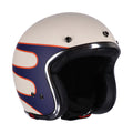 13 1/2 Skull Bucket Open Motorcycle Helmet Superior Vintage White / XS (53-54cm)  - Customhoj