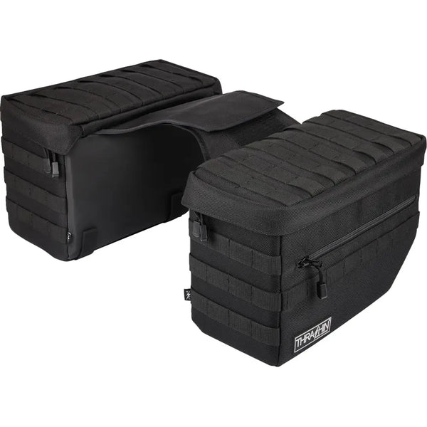 Thrashin Supply Escape 18L Überwurf-Motorrad-Satteltaschen-Set