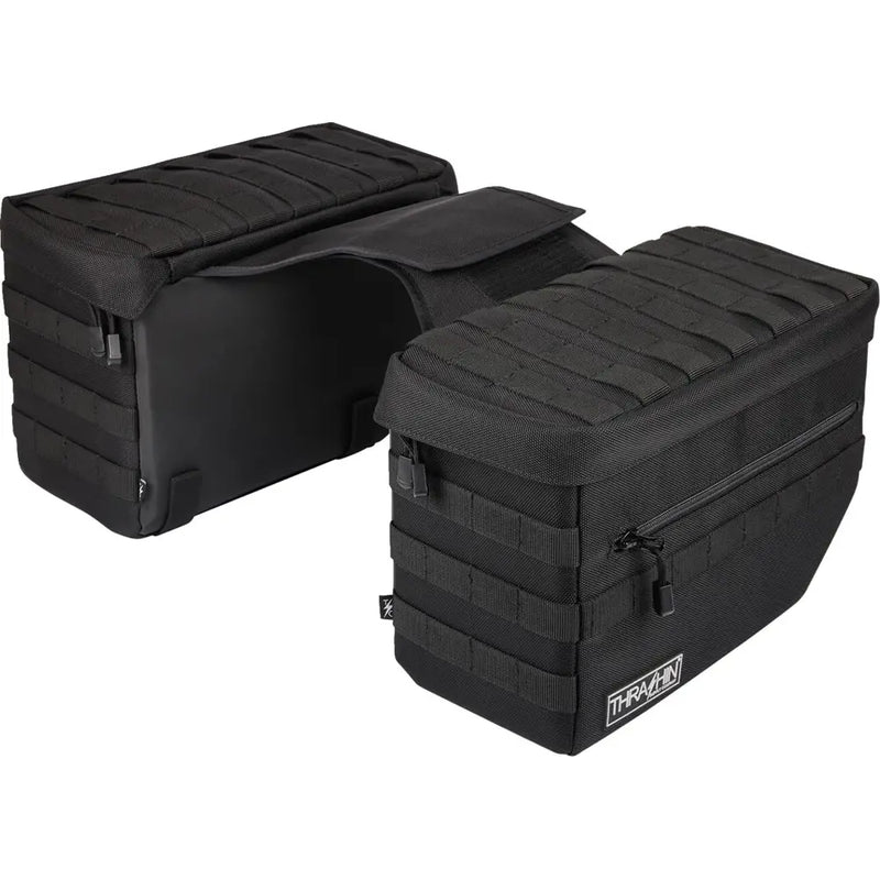 Thrashin Supply Escape 18L Überwurf-Motorrad-Satteltaschen-Set
