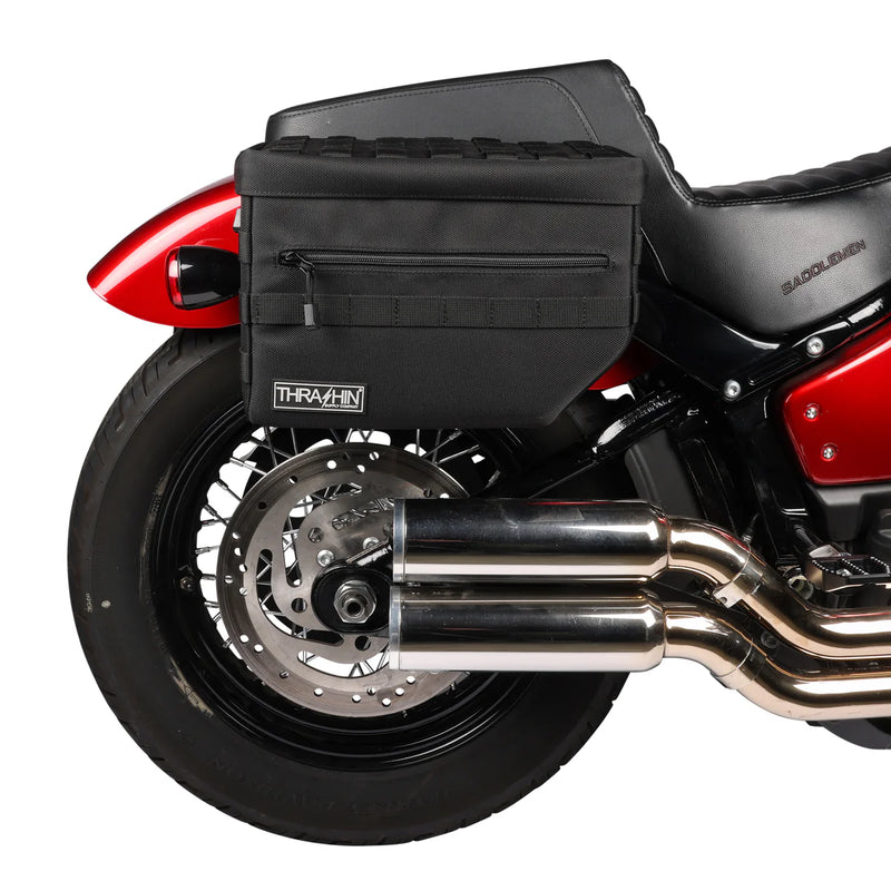 Thrashin Supply Escape 18L Überwurf-Motorrad-Satteltaschen-Set
