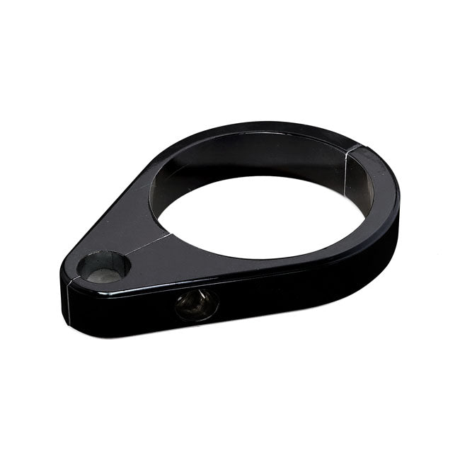 2-Piece 49mm Fork Tube Cable Guide Clamp Black