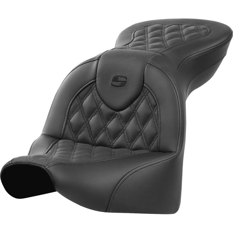 Saddlemen Roadsofa Lattice Stitch Sitz für Harley