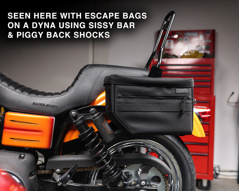 Thrashin Supply Hartmontage-Satteltaschenhalterungen für Harley