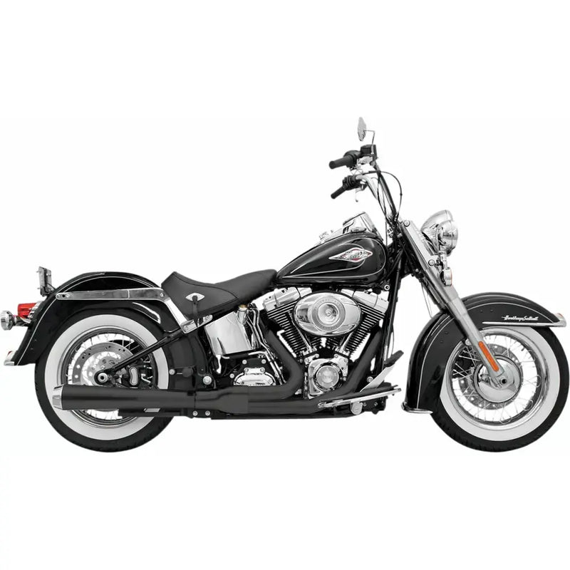 Bassani Road Rage Long Megaphone 2-into-1 Auspuffanlage für Harley