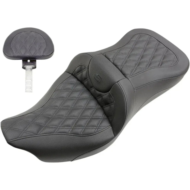 Saddlemen Roadsofa Lattice Stitch Sitz für Harley