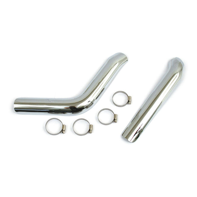 Big Twin Plain Auspuff Hitzeschild Set für Harley