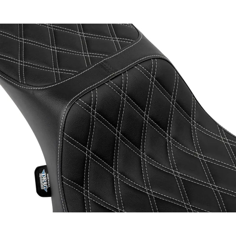 Drag Specialties Performance Predator 2-Up Extended Reach Sitzbank für Harley