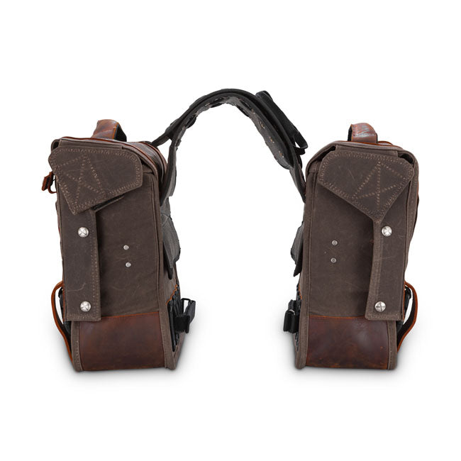 Burly Voyager Universal-Motorrad-Satteltaschen-Set zum Überwerfen