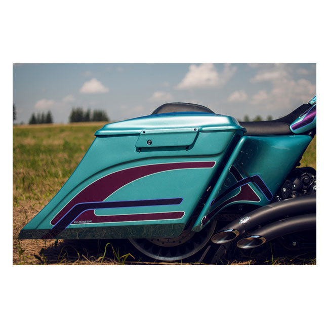 Killer Custom 7" / 5" Swoop gestreckte Satteltaschenkörper für Harley