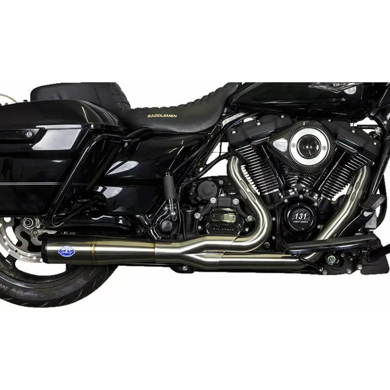 S&S Diamondback Edelstahl 2-into-1 Auspuffanlage für Harley