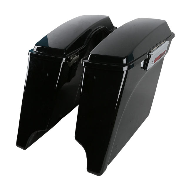 MCS 5" gestreckte Hartschalen-Satteltaschen für Harley