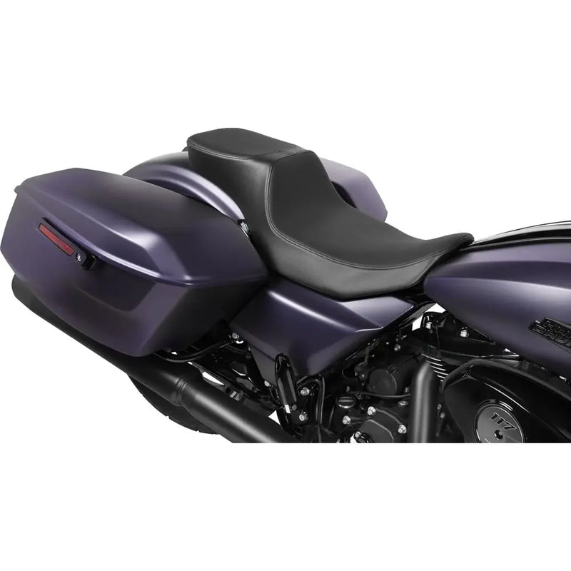 Drag Specialties Performance Predator 2-Up Extended Reach Sitzbank für Harley
