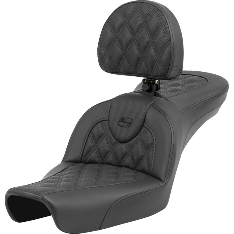 Saddlemen Roadsofa Lattice Stitch Sitz für Harley