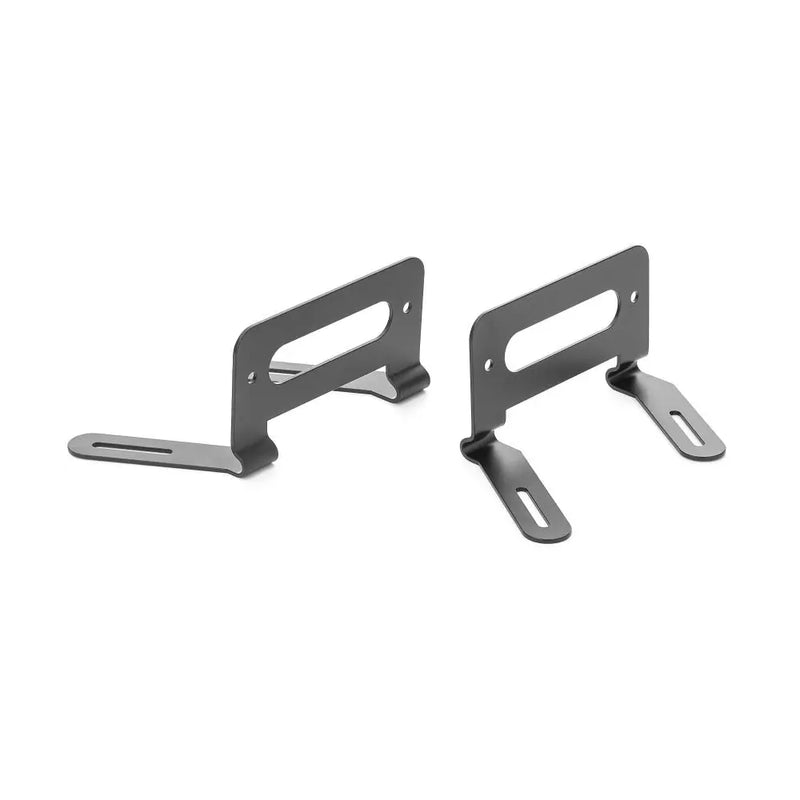 Highway Hawk Universal-Motorrad-Satteltaschenhalter-Set, schwarz