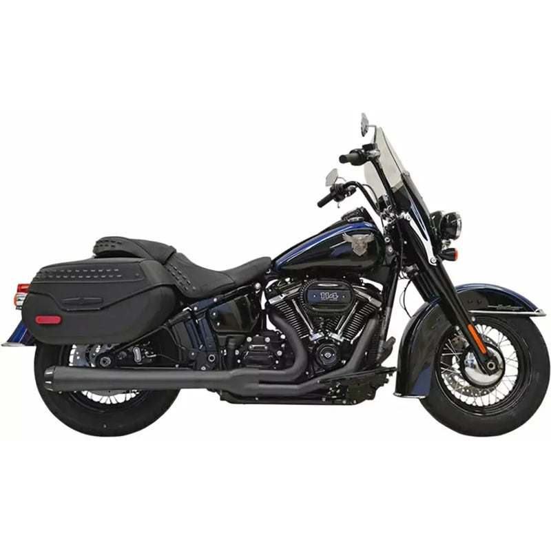 Bassani Road Rage Long Megaphone 2-into-1 Auspuffanlage für Harley