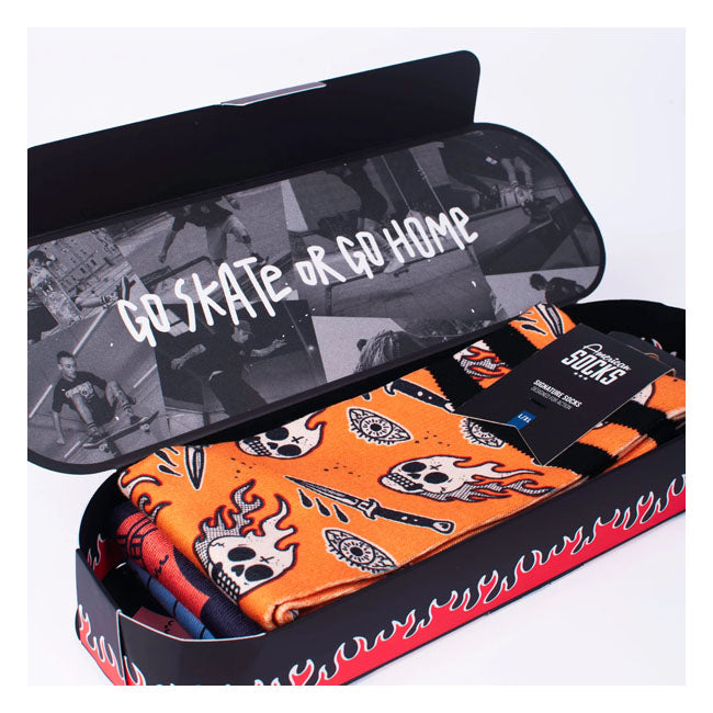 American Socks Skateboard Geschenkbox Signature Socken