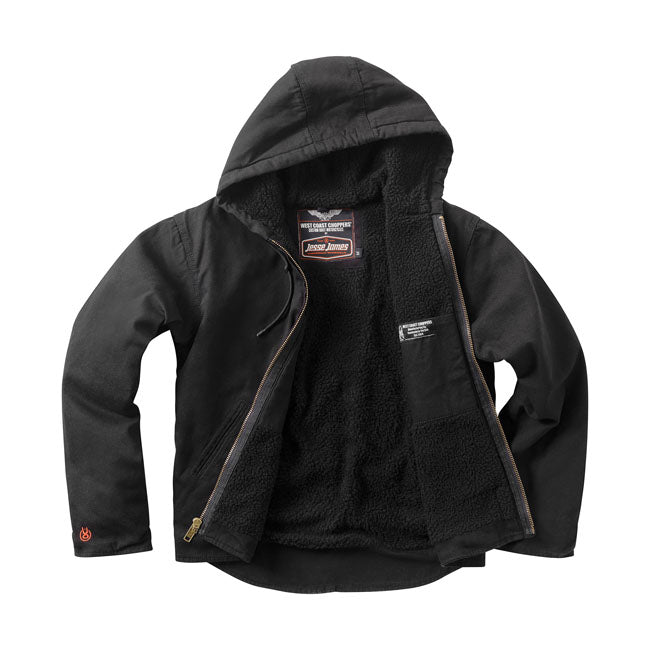 West Coast Choppers Sherpa gefütterte Canvas Arbeitsjacke