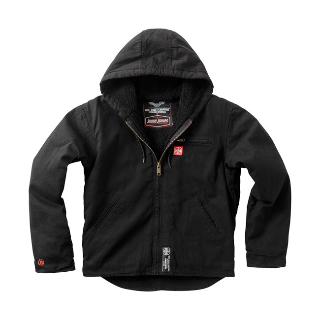 West Coast Choppers Sherpa gefütterte Canvas Arbeitsjacke