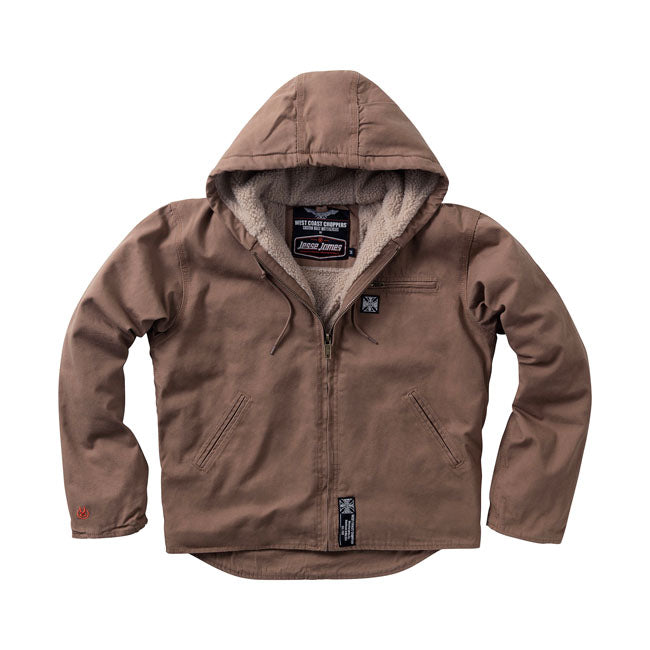 West Coast Choppers Sherpa gefütterte Canvas Arbeitsjacke