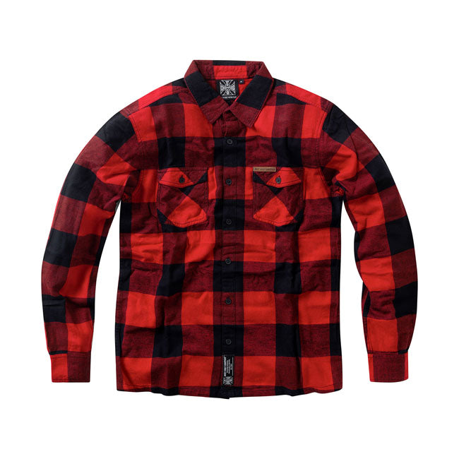 West Coast Choppers Steifes Flanellhemd