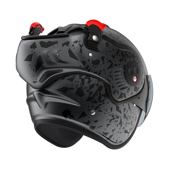 Rood Boxxer Alpha Flip-Up Motorradhelm