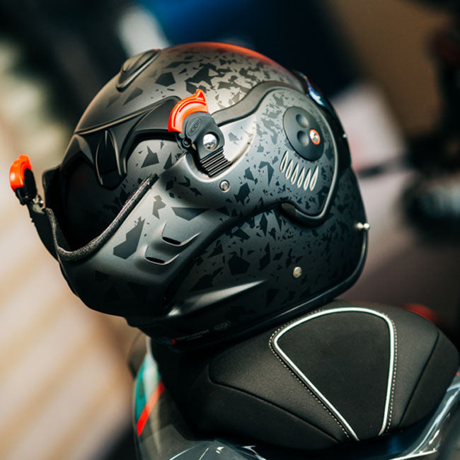 Rood Boxxer Alpha Flip-Up Motorradhelm