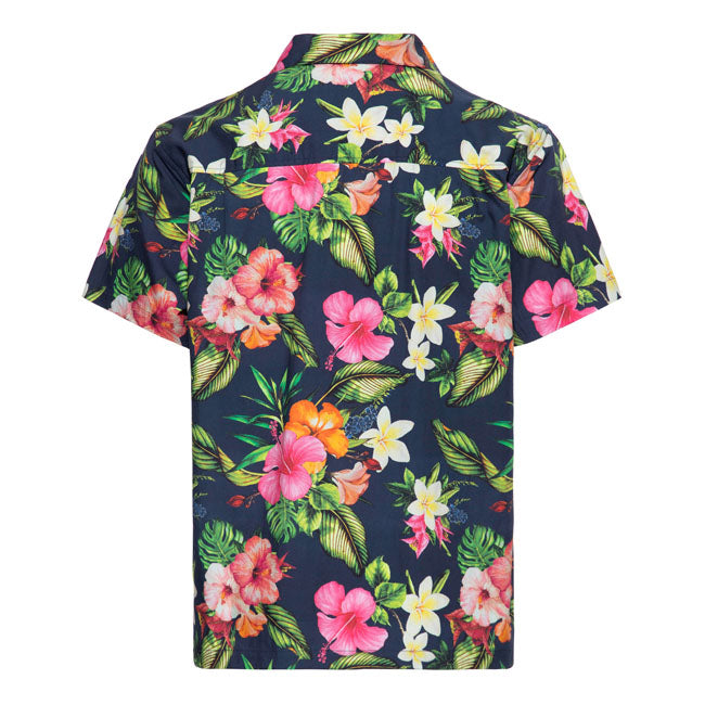 King Kerosin Tropische Blumen Hawaii Hemd