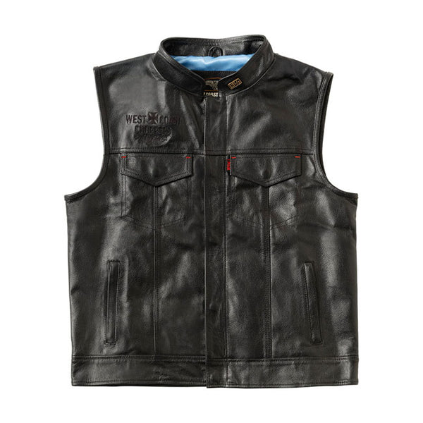 West Coast Choppers x 13 1/2 Dominator Leder-Motorradweste