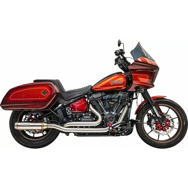 Bassani True Dual Stainless Super Bike Auspuffanlage für Harley