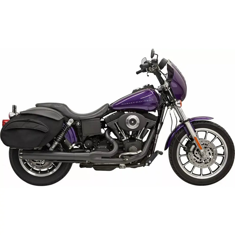 Bassani Road Rage Long Megaphone 2-into-1 Auspuffanlage für Harley