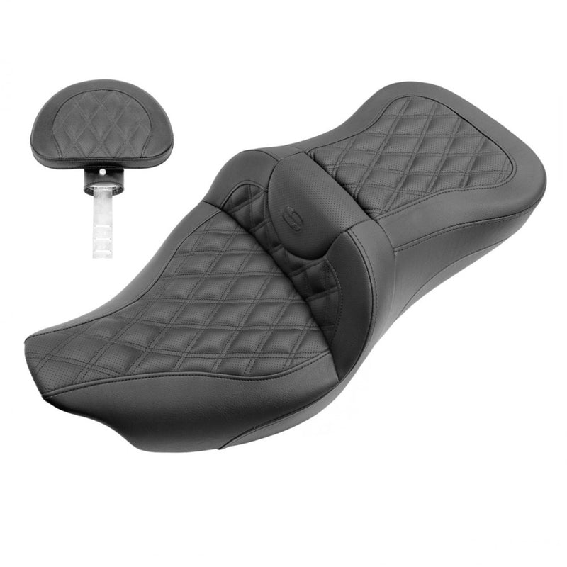 Saddlemen Roadsofa Lattice Stitch Sitz für Harley