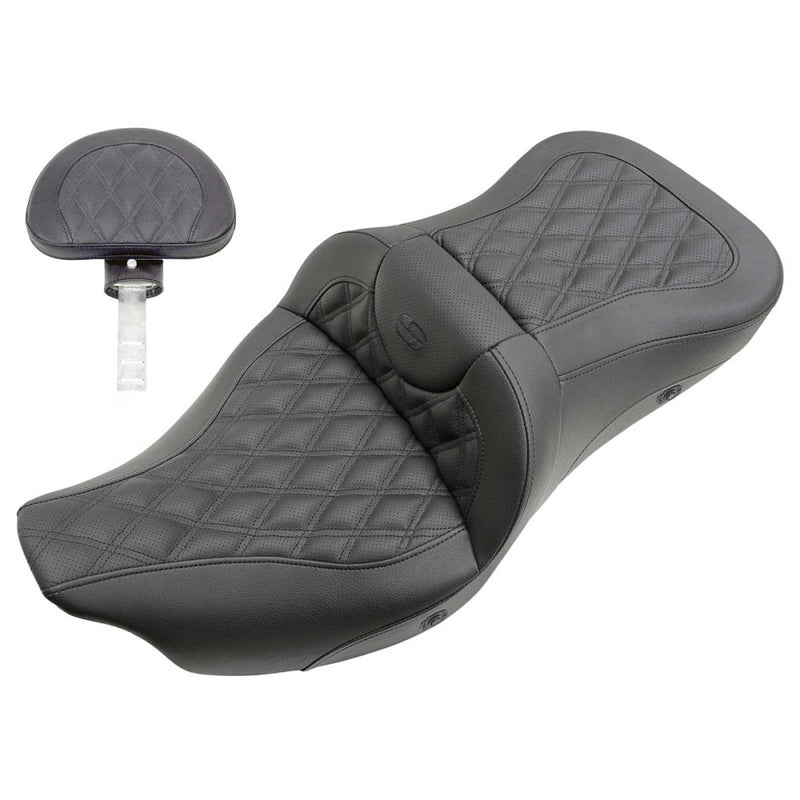 Saddlemen Roadsofa Lattice Stitch Sitz für Harley