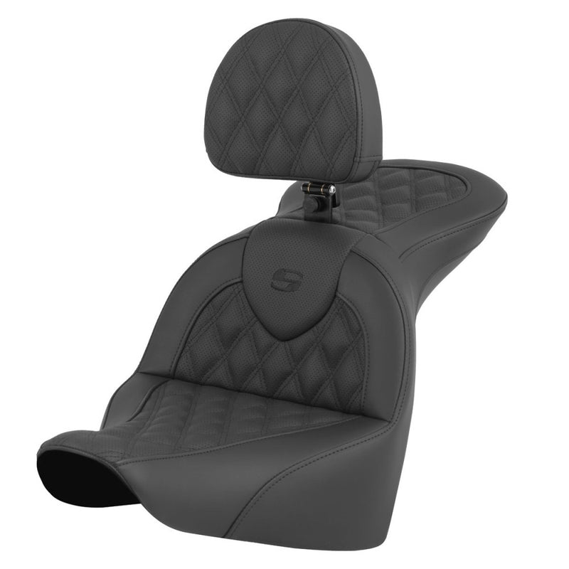 Saddlemen Roadsofa Lattice Stitch Sitz für Harley