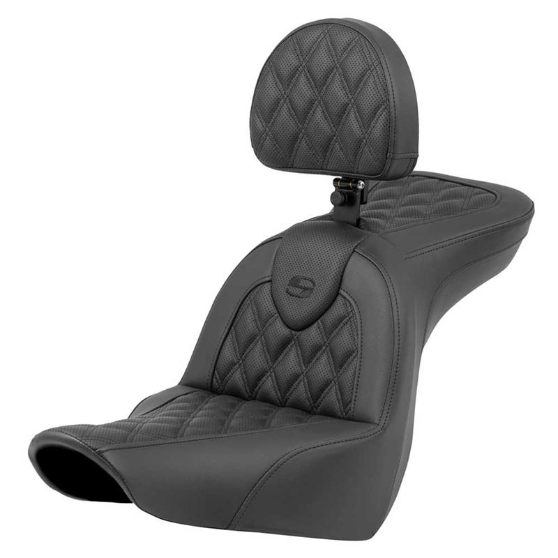 Saddlemen Roadsofa Lattice Stitch Sitz für Harley