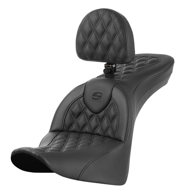 Saddlemen Roadsofa Lattice Stitch Sitz für Harley