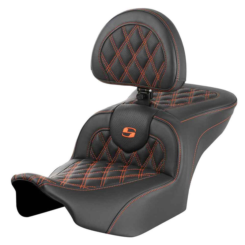 Saddlemen Roadsofa Lattice Stitch Sitz für Harley