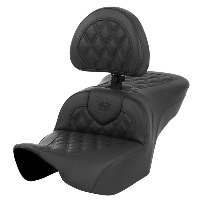 Saddlemen Roadsofa Lattice Stitch Sitz für Harley
