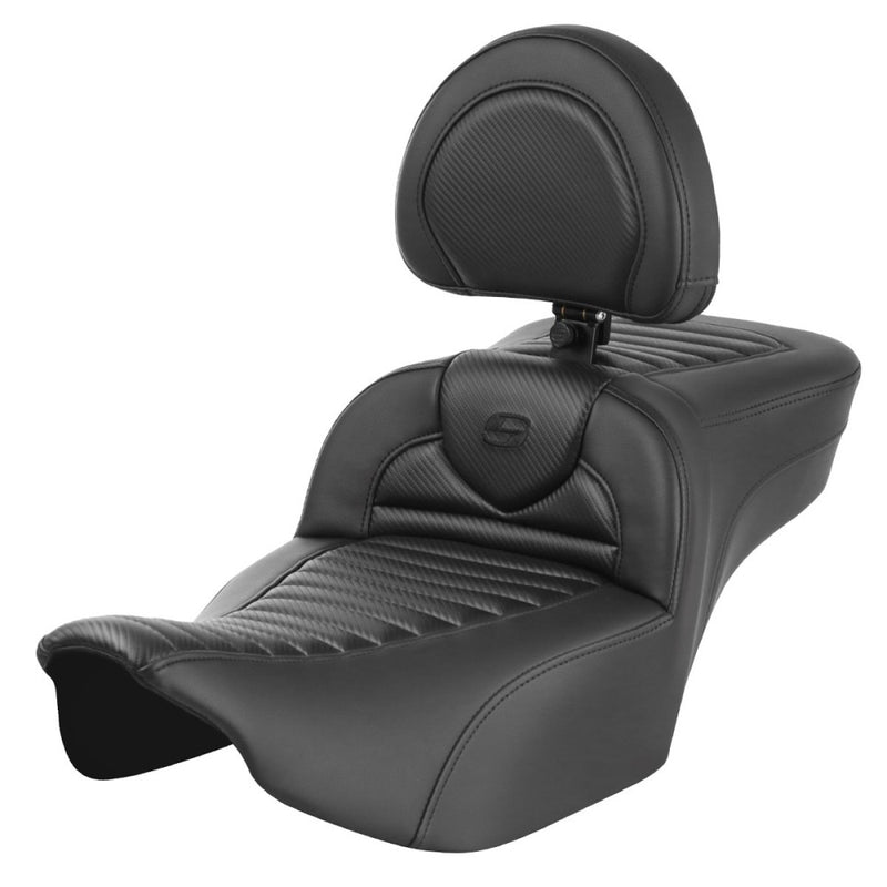 Saddlemen Roadsofa Extended Reach Tuck-n-Roll Sitz für Harley